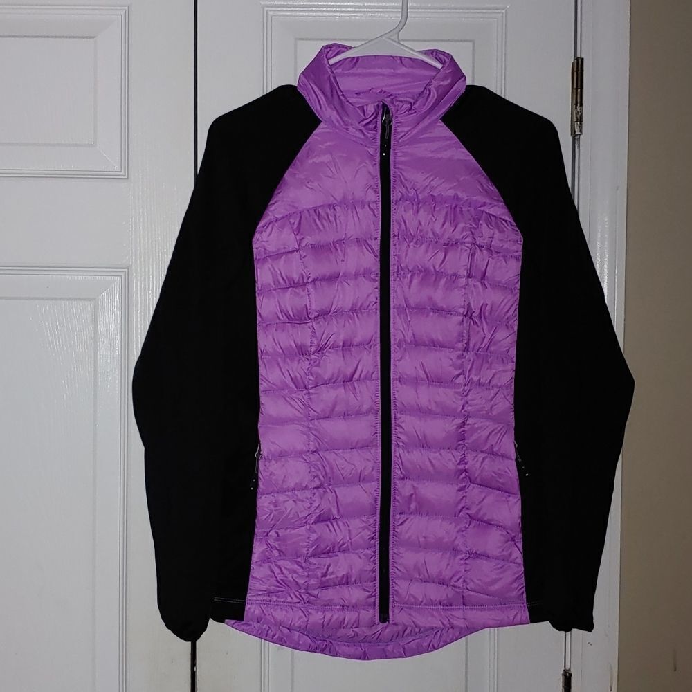 32 Degrees lilac purple down  weatherproof mixed quilted jacket Sz M NWOT